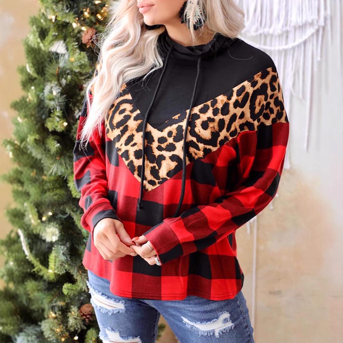 Shiying Women s Christmas Leopard Print Plaid Sweatshirt - European and American Style Fashion Pullover Small червоний
Shiying Women s Christmas Leopard Print Plaid Sweatshirt - European and American Style Fashion Pullover Small червоний