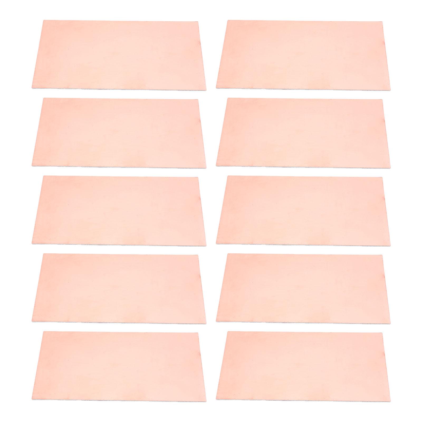 10pcs 1.5mm Double side Brass Clads Panel Electronic Project Board Upgrades for Electrical Engineering & Model Making 5x7CM
10pcs 1.5mm Double side Brass Clads Panel Electronic Project Board Upgrades for Electrical Engineering & Model Making 5x7CM