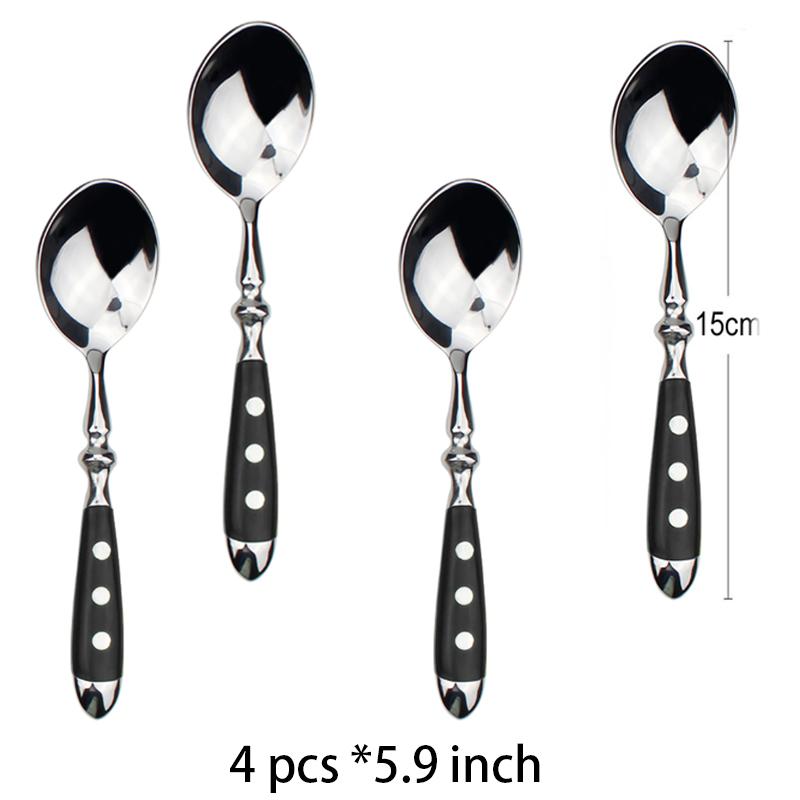 Classic Elegant Stainless Steel Cutlery Set Fork Spoon Knife Full Dinning Fork Steak Knife Teaspoon Creative Dinnerware Set
Classic Elegant Stainless Steel Cutlery Set Fork Spoon Knife Full Dinning Fork Steak Knife Teaspoon Creative Dinnerware Set