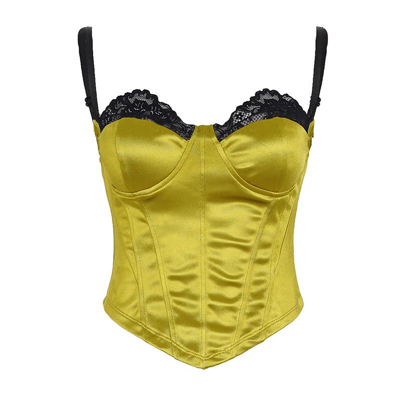 European Fashion Lace Splicing Belted Camisole - Sexy Vacation-Style Top for Women L
European Fashion Lace Splicing Belted Camisole - Sexy Vacation-Style Top for Women L