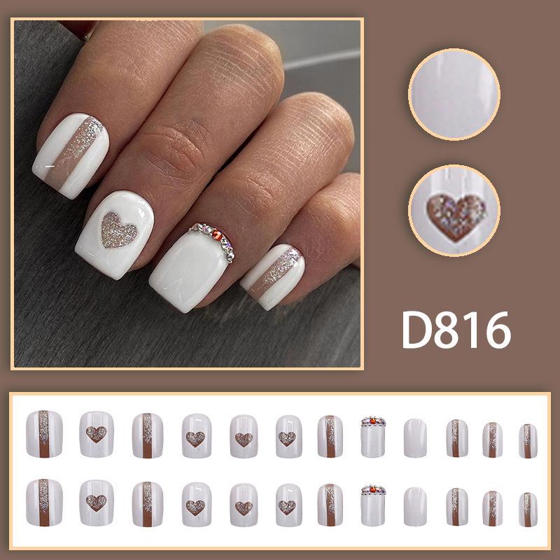 Stylish Heart-Shaped Hollow Glitter Rhinestone Press-On Nails - Sweet and Chic European & American Design
Stylish Heart-Shaped Hollow Glitter Rhinestone Press-On Nails - Sweet and Chic European & American Design