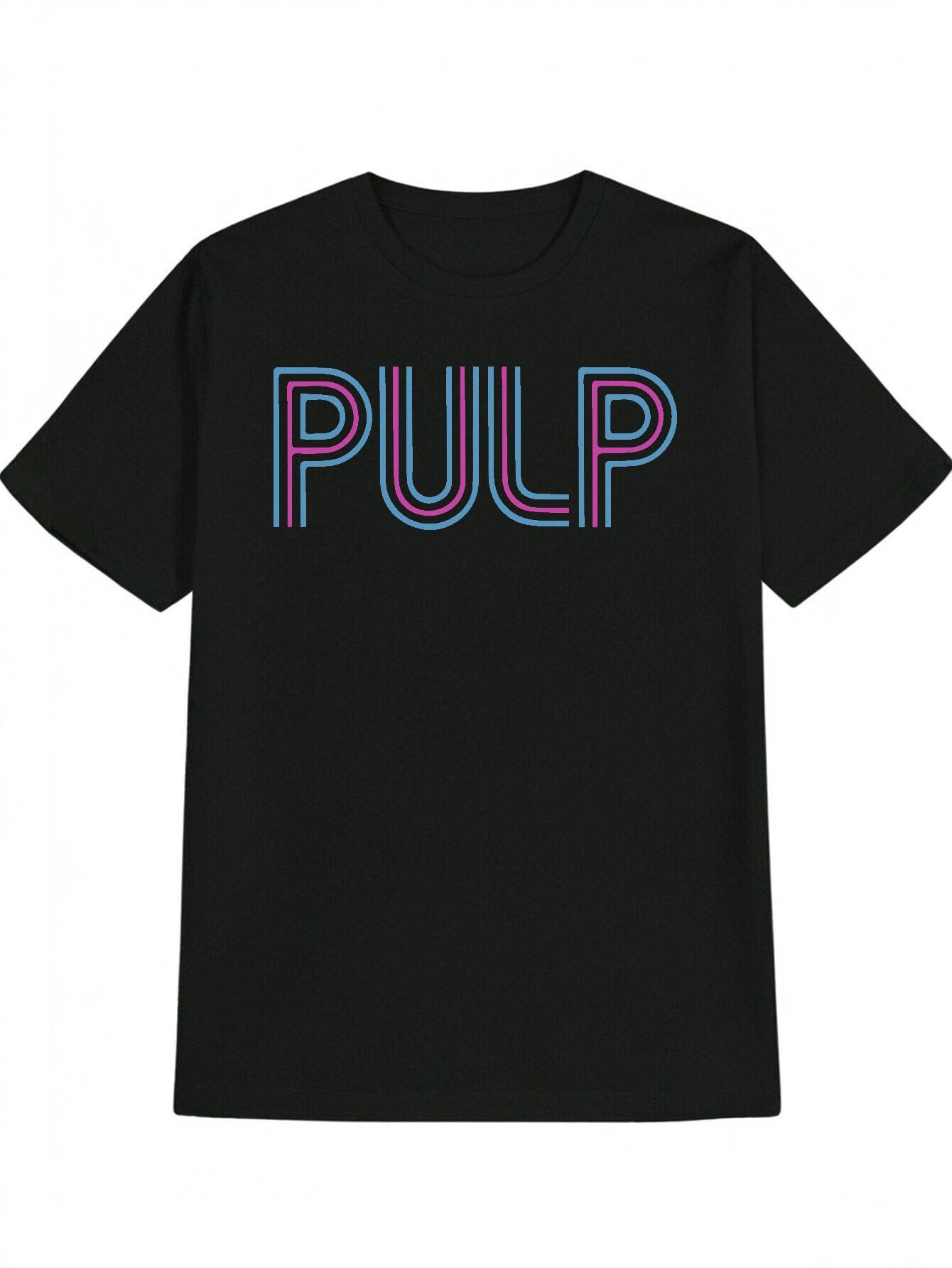 Casual Graphic T-shirt - PULP Neon Blue & Pink Print on Black XL
Casual Graphic T-shirt - PULP Neon Blue & Pink Print on Black XL