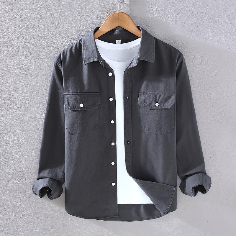 2305 Streetwear Men s Heavyweight Cotton Twill Long Sleeve Shirt with Pocket - Spring/Autumn Medium
2305 Streetwear Men s Heavyweight Cotton Twill Long Sleeve Shirt with Pocket - Spring/Autumn Medium