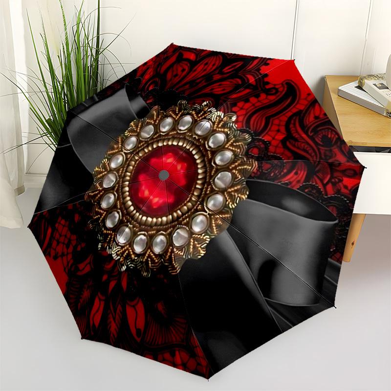 1pc Red Lace Bow Automatic Umbrella Portable Home Essential Umbrella, Iron Umbrella Structure Suitable for All Seasons yy251123127
1pc Red Lace Bow Automatic Umbrella Portable Home Essential Umbrella, Iron Umbrella Structure Suitable for All Seasons yy251123127