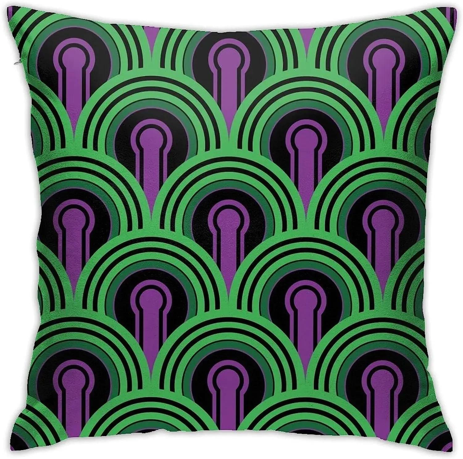 Overlook Hotel Carpet From The Shining Purple Green Throw Pillow Cover Cozy Square Pillowcase Home Decorative for Bed Couch SofaPurple Green, 30x30cm
Overlook Hotel Carpet From The Shining Purple Green Throw Pillow Cover Cozy Square Pillowcase Home Decorative for Bed Couch SofaPurple Green, 30x30cm