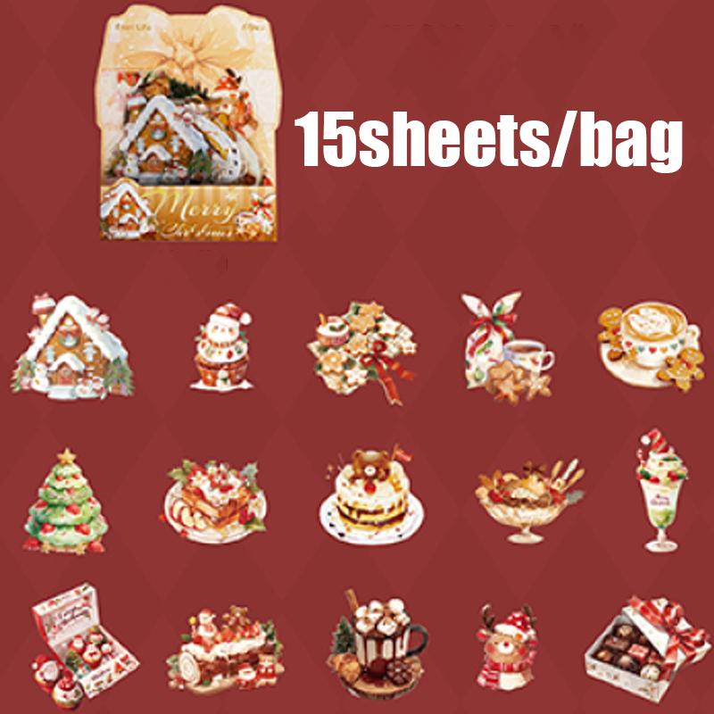 15pcs Christmas Night PET Sticker for Journal Scrapbooking DIY Phone Case Album Frame Decoration Waterproof Vinyl Decal
15pcs Christmas Night PET Sticker for Journal Scrapbooking DIY Phone Case Album Frame Decoration Waterproof Vinyl Decal