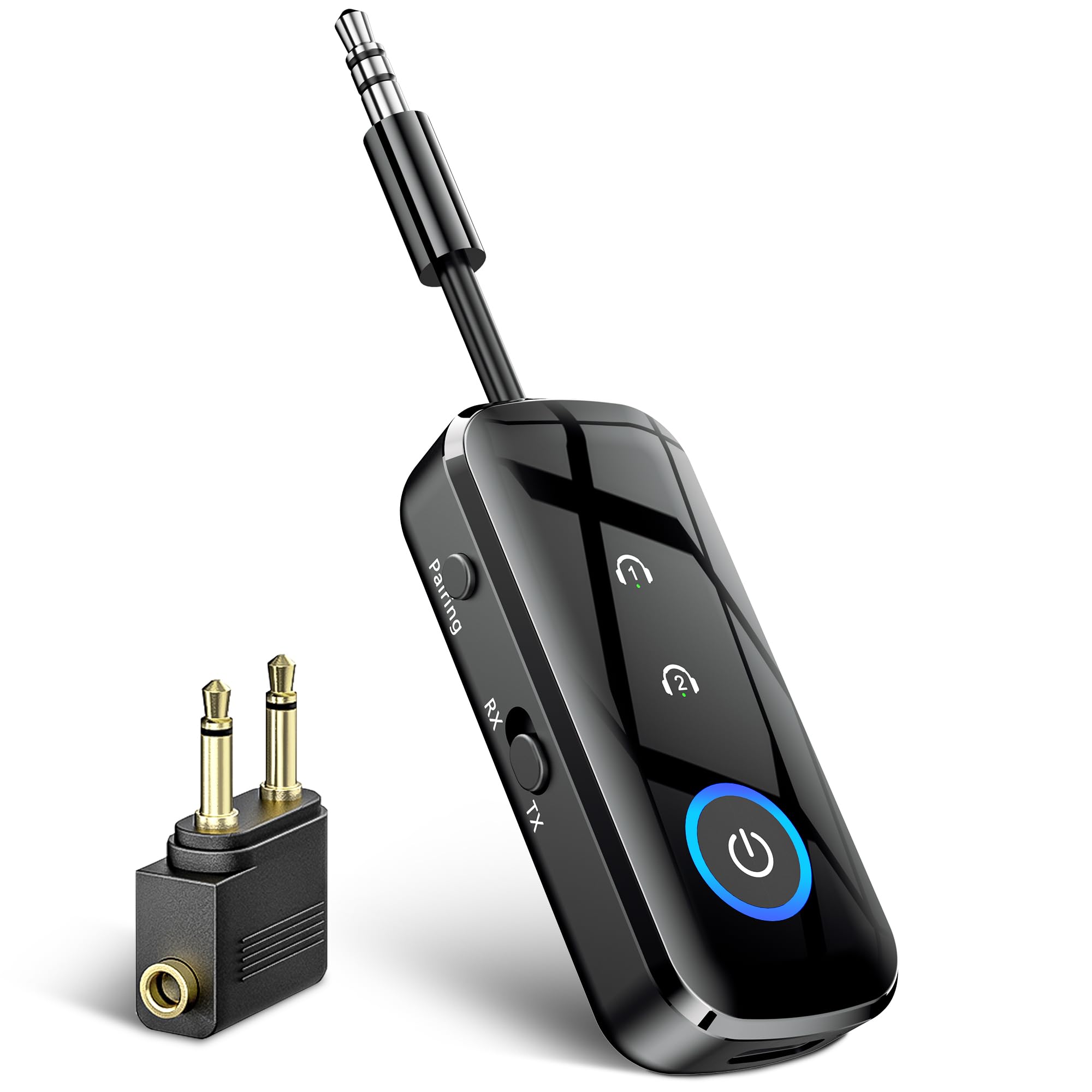 SONRU Airfly Bluetooth Bluetooth Music Music Low for Wired Car and Home Stereo Systems Transmitter, 2-in-1 Receiver, Playback, 3.5mm Dual-Pair, AUX, чорний
SONRU Airfly Bluetooth Bluetooth Music Music Low for Wired Car and Home Stereo Systems Transmitter, 2-in-1 Receiver, Playback, 3.5mm Dual-Pair, AUX, чорний