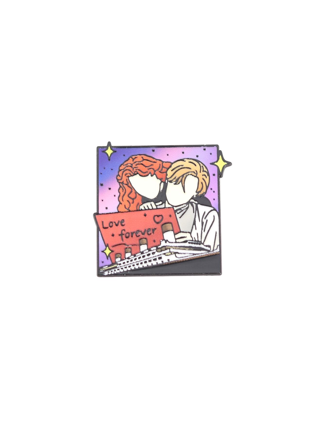 Anime-Style Titanic Couple Metal Brooch Pin - Fashion Accessory
Anime-Style Titanic Couple Metal Brooch Pin - Fashion Accessory