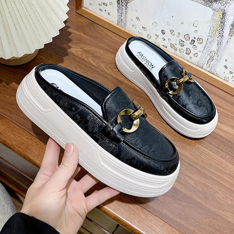 Baotou half shappers женские новые туфли на толстой подошве без каблука с полуподдержкой летом 2025 года носят ленивые туфли с одной педалью 40 чёрный
Baotou half shappers женские новые туфли на толстой подошве без каблука с полуподдержкой летом 2025 года носят ленивые туфли с одной педалью 40 чёрный