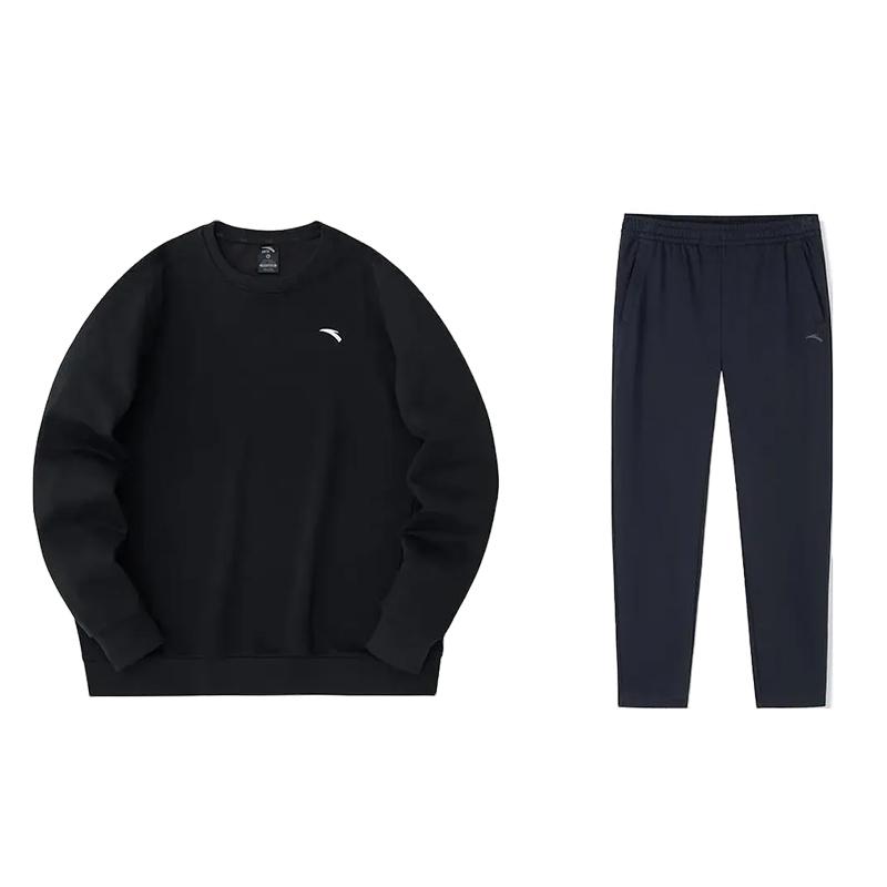 Anta Solid Color Loose Comfortable Round Neck Long Sleeve Elastic Waist Straight Leg Breathable Long Pants Casual Sports Suit 952347707-2+952357302-1 S
Anta Solid Color Loose Comfortable Round Neck Long Sleeve Elastic Waist Straight Leg Breathable Long Pants Casual Sports Suit 952347707-2+952357302-1 S