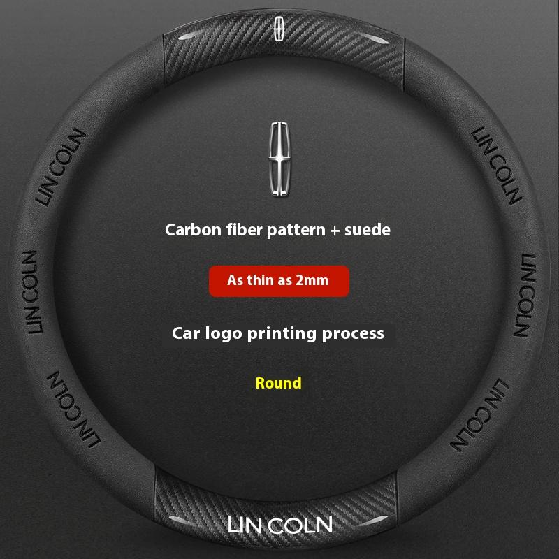 For Lincoln Z MKZ MKT MKC MKX MKS Navigator Aviator Nautilus Corsair Continental Carbon Suede Anti-slip Car Steering Wheel Cover
For Lincoln Z MKZ MKT MKC MKX MKS Navigator Aviator Nautilus Corsair Continental Carbon Suede Anti-slip Car Steering Wheel Cover