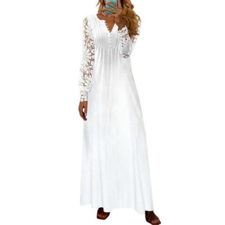 Elegant Women Maxi Casual Dress Floral Print Sheer Lace Single-breasted Stylish Daily Wear Womenswear 5XL
Elegant Women Maxi Casual Dress Floral Print Sheer Lace Single-breasted Stylish Daily Wear Womenswear 5XL