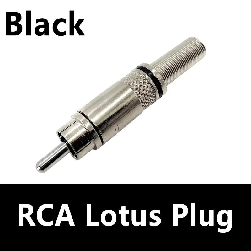5/20/100PCS RCA Plug Musical Sound Video Locking Cable Connector for Coaxial Cable Soldering Jack Speaker Connector Audio Plugs 5PCS чорний
5/20/100PCS RCA Plug Musical Sound Video Locking Cable Connector for Coaxial Cable Soldering Jack Speaker Connector Audio Plugs 5PCS чорний