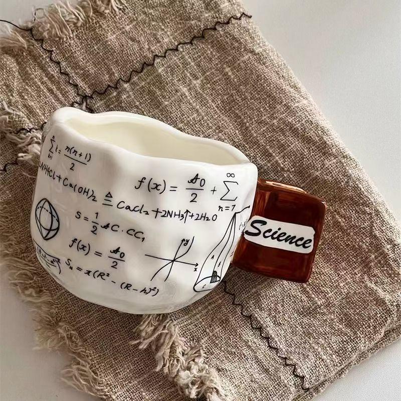 Science Ceramic Coffee Mug with Handle Physical Chemistry Mathematical Formulas Porcelain Breakfast Cup for Milk Tea Home Office 301-400ml
Science Ceramic Coffee Mug with Handle Physical Chemistry Mathematical Formulas Porcelain Breakfast Cup for Milk Tea Home Office 301-400ml