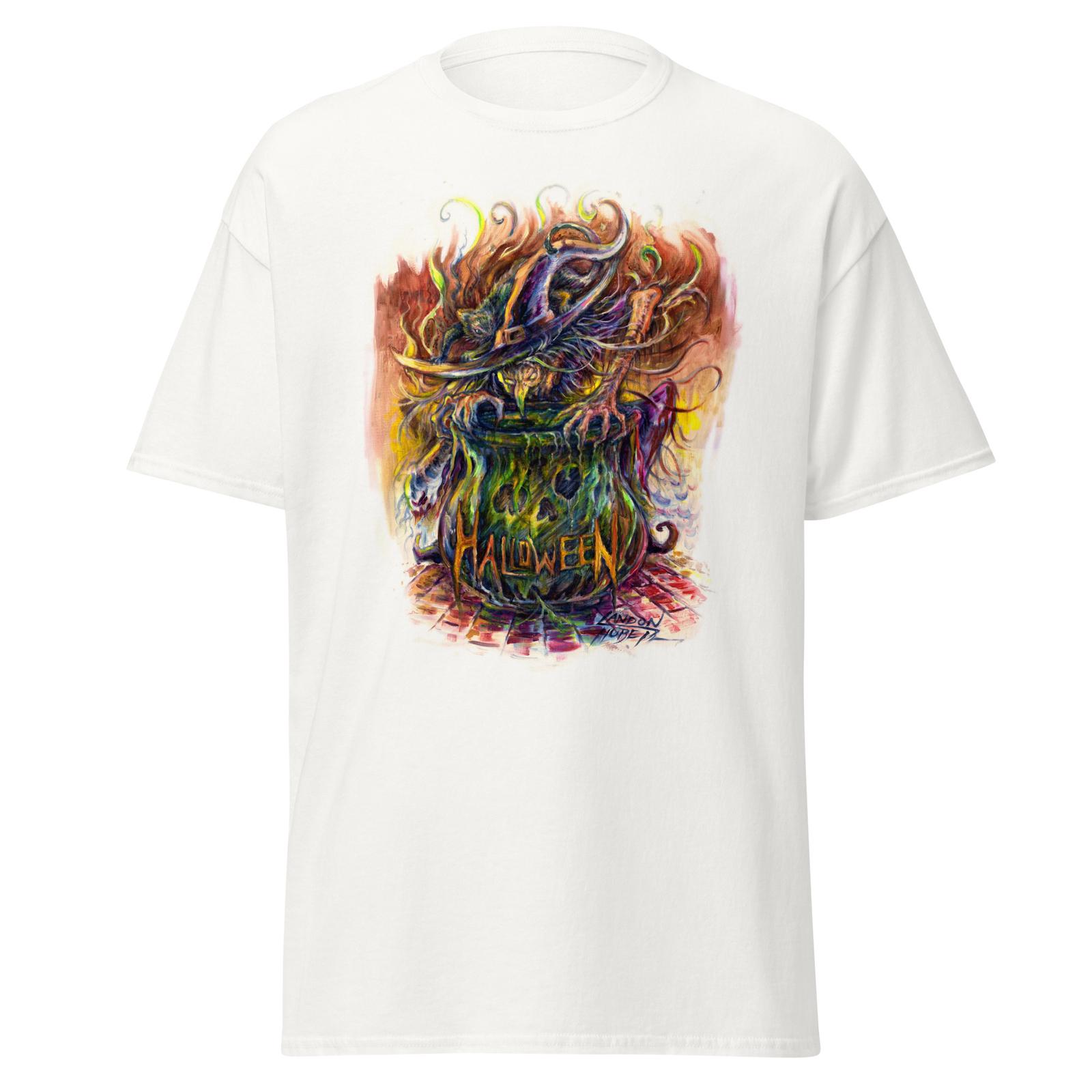 Witch With Cat and Cauldron! Painted HALLOWEEN Art T-shirts by Landon Huber 5XL різнокольоровий
Witch With Cat and Cauldron! Painted HALLOWEEN Art T-shirts by Landon Huber 5XL різнокольоровий