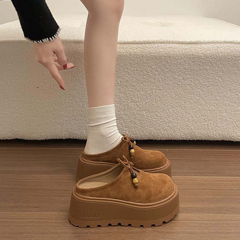 Baotou Half Slippers Women s Autumn Outside Wear All-match Inside Heightening Trifle Platform Heel-free Loafers 39
Baotou Half Slippers Women s Autumn Outside Wear All-match Inside Heightening Trifle Platform Heel-free Loafers 39