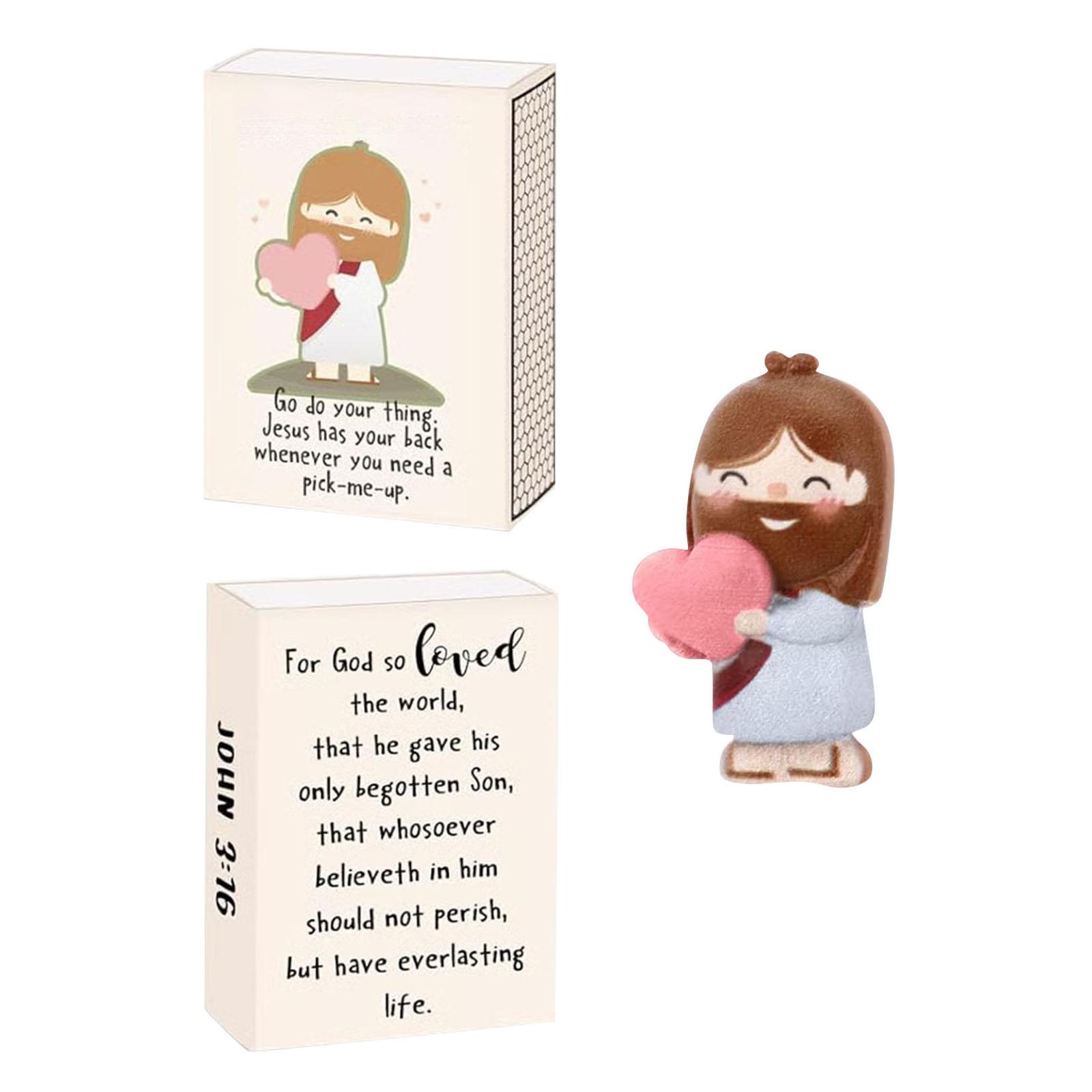 Mini Jesus Figurine Holding Heart Inspirational Decorative Item Bulk Gift Small Religious Statue for Home Office Desk Display белый
Mini Jesus Figurine Holding Heart Inspirational Decorative Item Bulk Gift Small Religious Statue for Home Office Desk Display белый