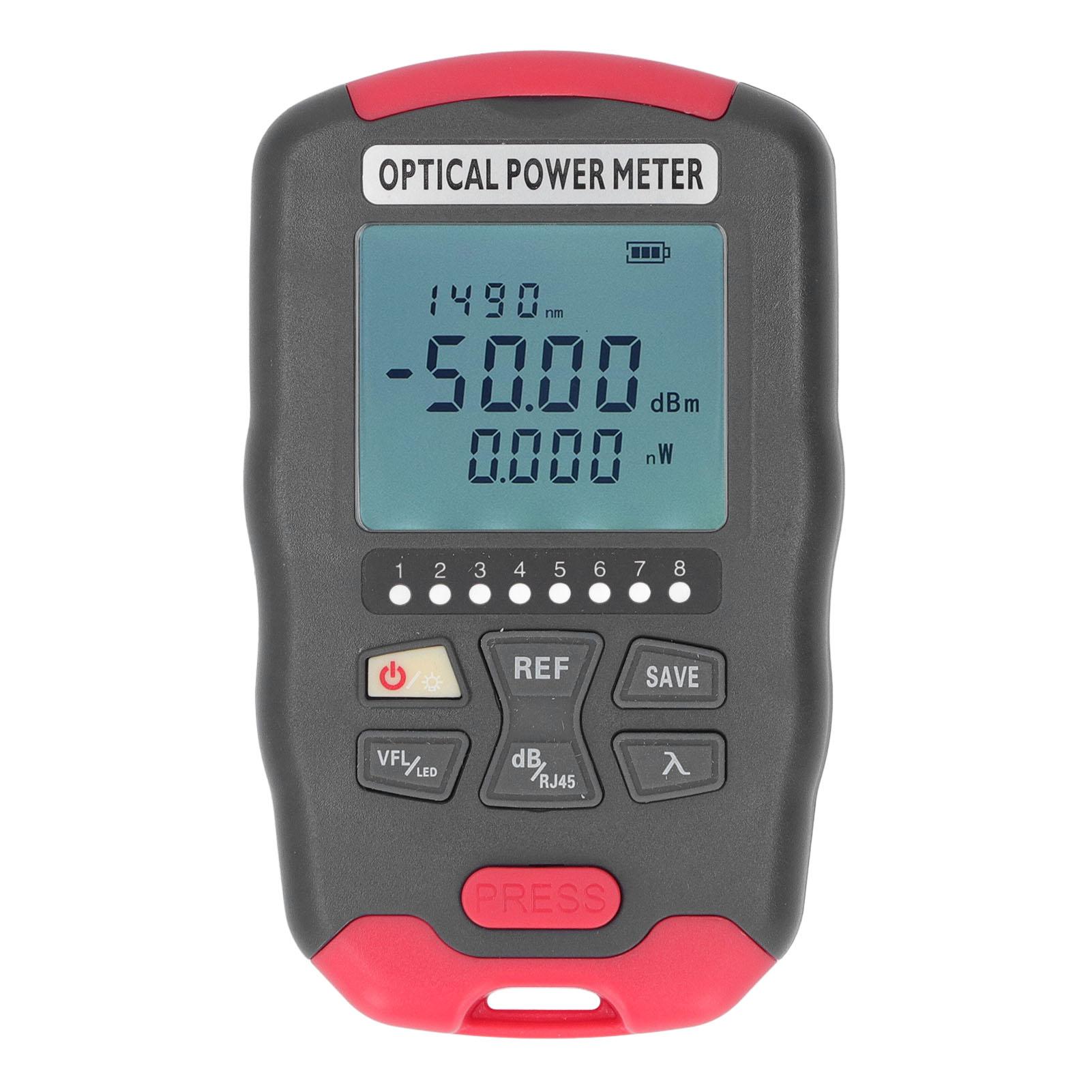 Optical Fiber Power Meter Red Light Source Network Optic Tester with LED Light Communication Engineering AUA‑D70 ‑70dBm
Optical Fiber Power Meter Red Light Source Network Optic Tester with LED Light Communication Engineering AUA‑D70 ‑70dBm
