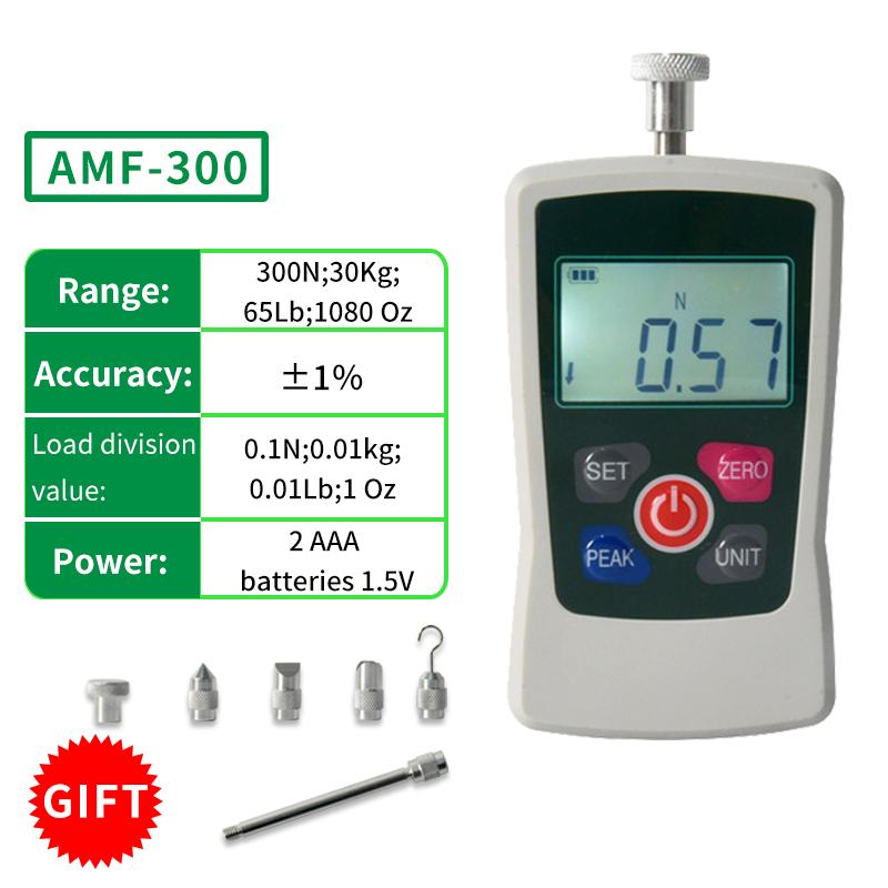 AMF-300N Digital Force Gauge Four Units Oz,Lb,N,Kg, Portable Pull Push Force Gauge Measuring Instrument Dynamometer
AMF-300N Digital Force Gauge Four Units Oz,Lb,N,Kg, Portable Pull Push Force Gauge Measuring Instrument Dynamometer