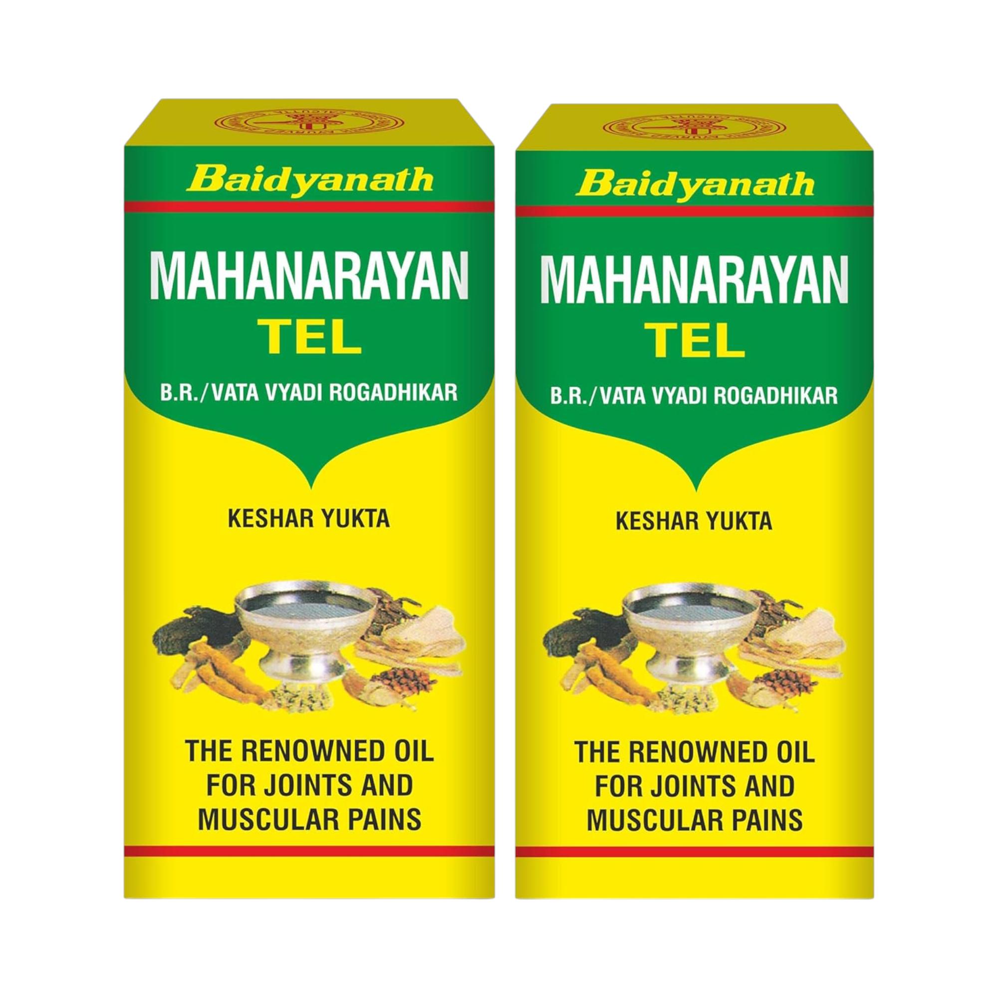 Baidyanath Asli Ayurved Mahanarayan Oil 100 ml X Pack of 2 | Ayurvedic Pain Relief Massage Oil for Joints, Knees, Back and Muscles
Baidyanath Asli Ayurved Mahanarayan Oil 100 ml X Pack of 2 | Ayurvedic Pain Relief Massage Oil for Joints, Knees, Back and Muscles