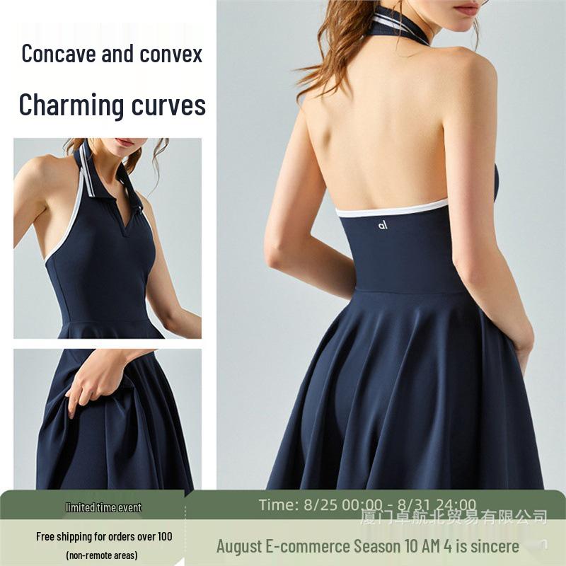 European and American Yoga One-Piece Jumpsuit: Professional Tennis Skirt with Anti-Exposure Design L
European and American Yoga One-Piece Jumpsuit: Professional Tennis Skirt with Anti-Exposure Design L