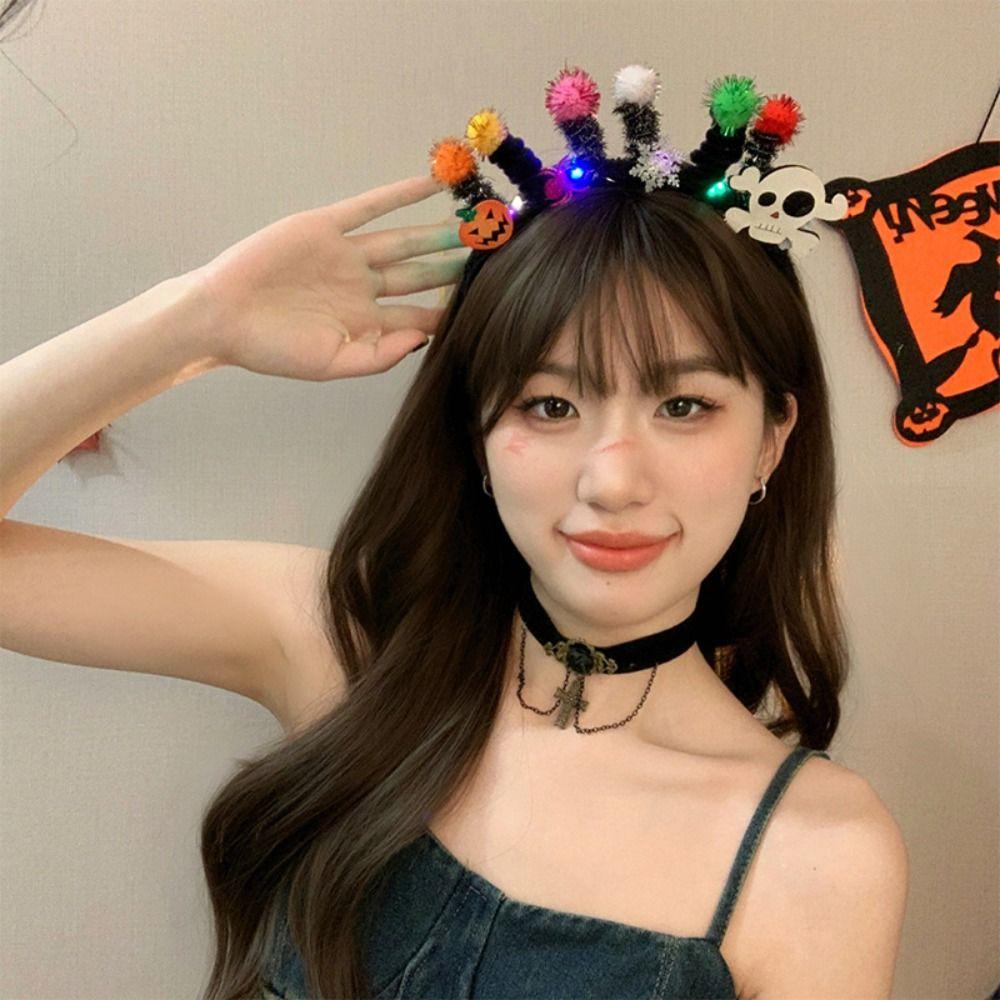 Witch Led Glowing Halloween Headband Ghost Skull Hair Hoop Funny Pumpkin Lantern Headpiece Men
Witch Led Glowing Halloween Headband Ghost Skull Hair Hoop Funny Pumpkin Lantern Headpiece Men