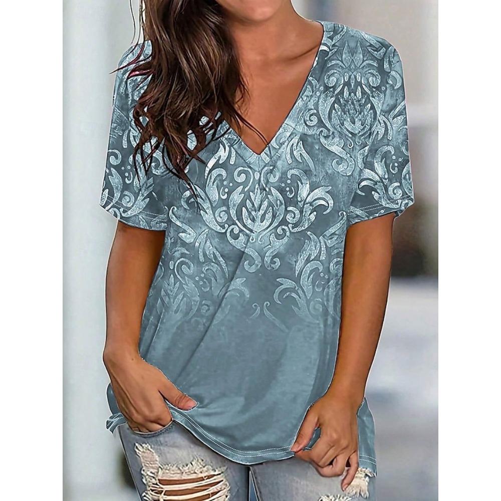 Summer Women s T-shirt 3D Retro Elegant Printing V-neck Short Sleeve Shirt Fashion Ladies T-shirt Clothing Y2k T-shirt S
Summer Women s T-shirt 3D Retro Elegant Printing V-neck Short Sleeve Shirt Fashion Ladies T-shirt Clothing Y2k T-shirt S