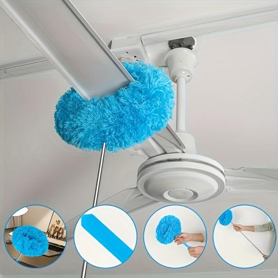Flexible Cleaning Duster with Extension Pole Reusable Design Ceiling Fan Duster Multi-purpose Dusting Tool синій
Flexible Cleaning Duster with Extension Pole Reusable Design Ceiling Fan Duster Multi-purpose Dusting Tool синій