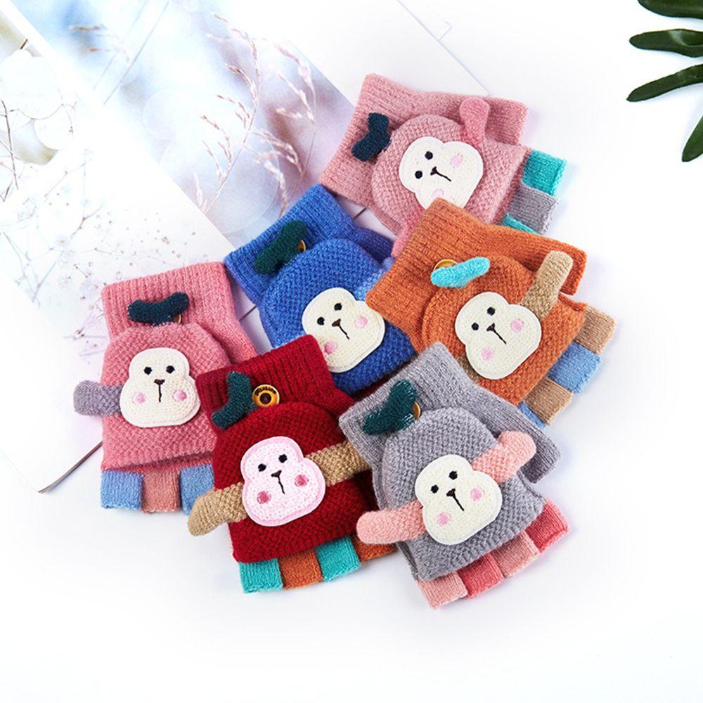 Зимние теплые варежки с изображением обезьяны, вязаные перчатки, перчатки-раскладушки с половиной пальцев, детские перчатки без пальцев
Зимние теплые варежки с изображением обезьяны, вязаные перчатки, перчатки-раскладушки с половиной пальцев, детские перчатки без пальцев