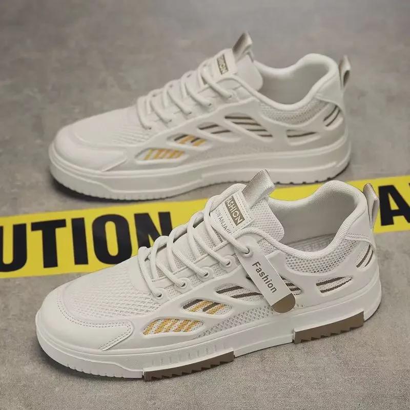 Мужские дышащие сетчатые кроссовки с защитой от запаха — модная, универсальная повседневная спортивная обувь, мягкая подошва, белый цвет. 39 бежевый
Мужские дышащие сетчатые кроссовки с защитой от запаха — модная, универсальная повседневная спортивная обувь, мягкая подошва, белый цвет. 39 бежевый