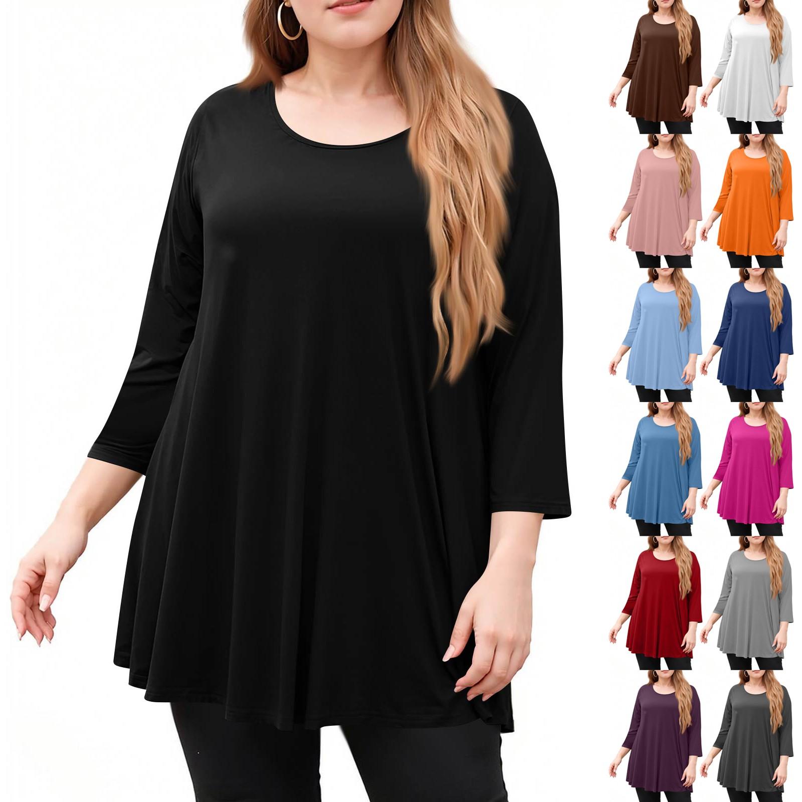 Women s Fashion Casual Solid Colour Round Neck 3/4 Sleeve T-Shirt Top XXXXL помаранчевий
Women s Fashion Casual Solid Colour Round Neck 3/4 Sleeve T-Shirt Top XXXXL помаранчевий