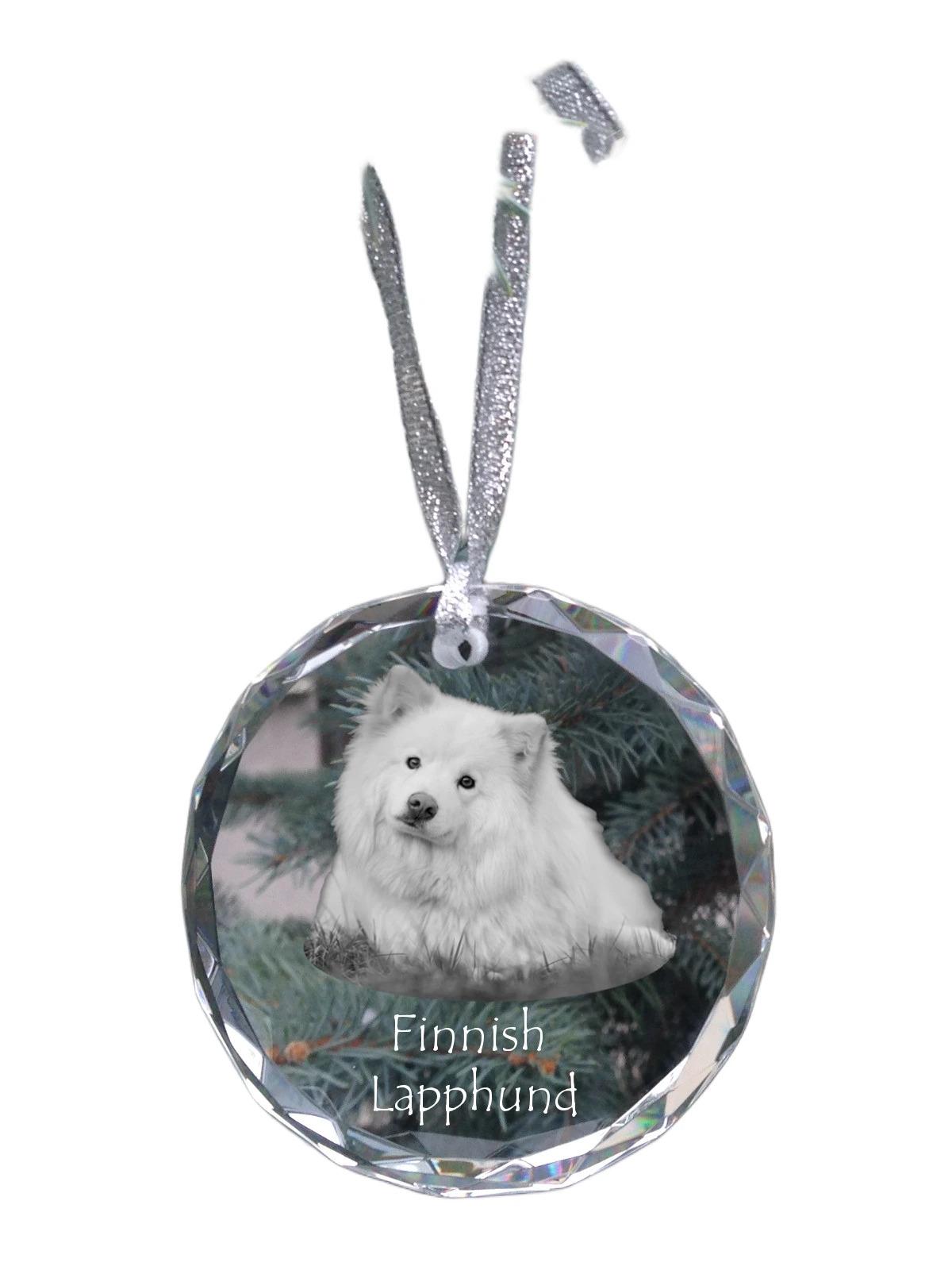 Finnish Lapphund, Finnish Lapponian Dog - crystal bauble with a photo, dog photo in crystal, personalized Christmas tree ornament by Art-Dog brand прозорий
Finnish Lapphund, Finnish Lapponian Dog - crystal bauble with a photo, dog photo in crystal, personalized Christmas tree ornament by Art-Dog brand прозорий
