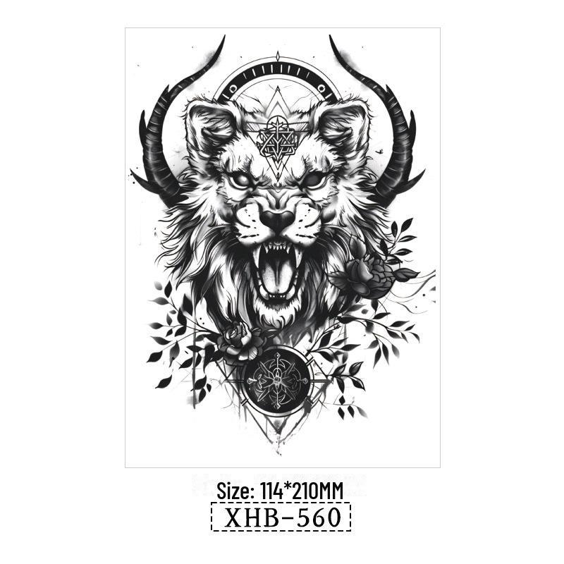 Водонепроникні Чорні Тату-наклейки на півруки з тваринами 114*210MM
Водонепроникні Чорні Тату-наклейки на півруки з тваринами 114*210MM