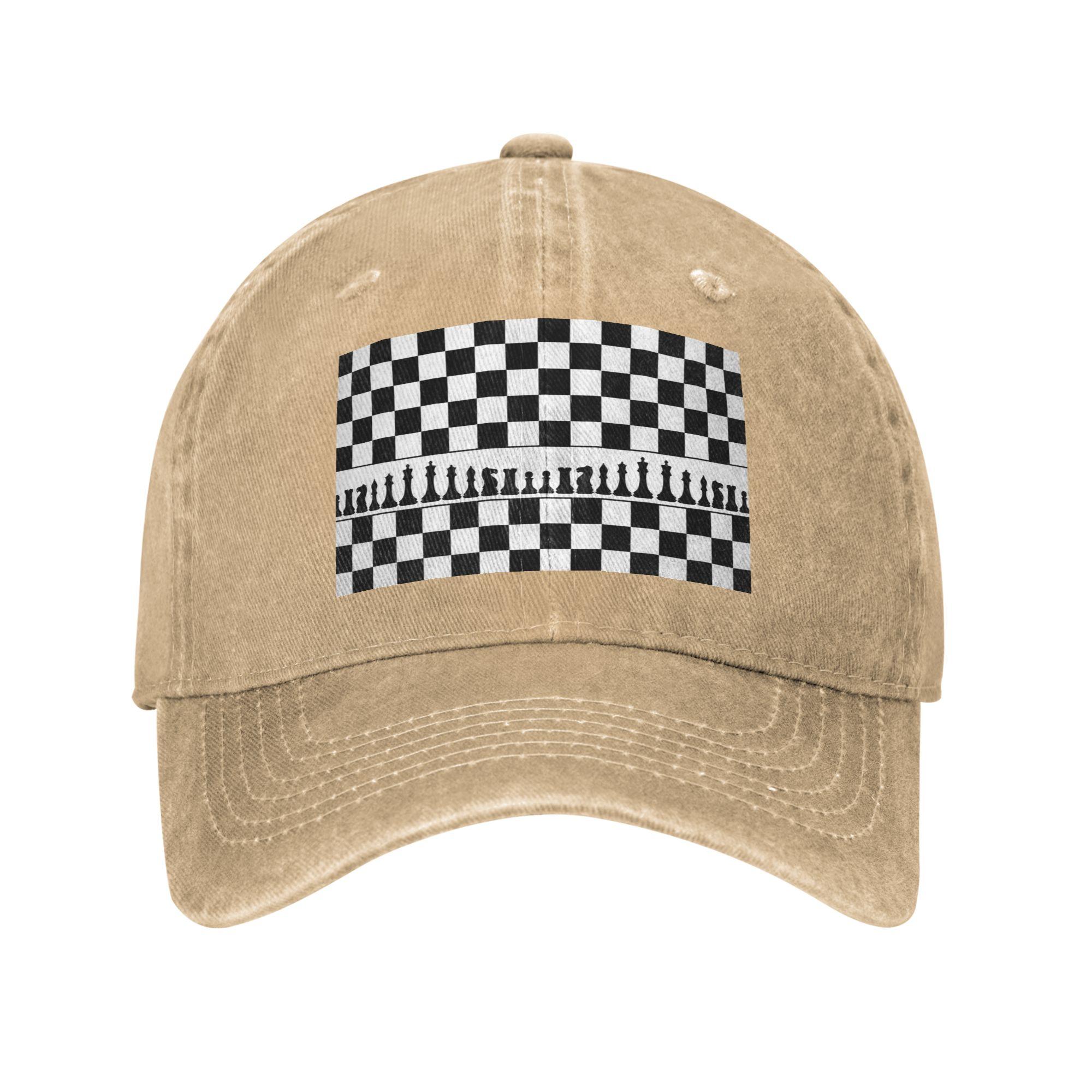 Chess Board Black and White Grid Checkered Denim Fabric Cap Casual Baseball Caps Adjustable Hat Summer Unisex Baseball Hats One Size
Chess Board Black and White Grid Checkered Denim Fabric Cap Casual Baseball Caps Adjustable Hat Summer Unisex Baseball Hats One Size