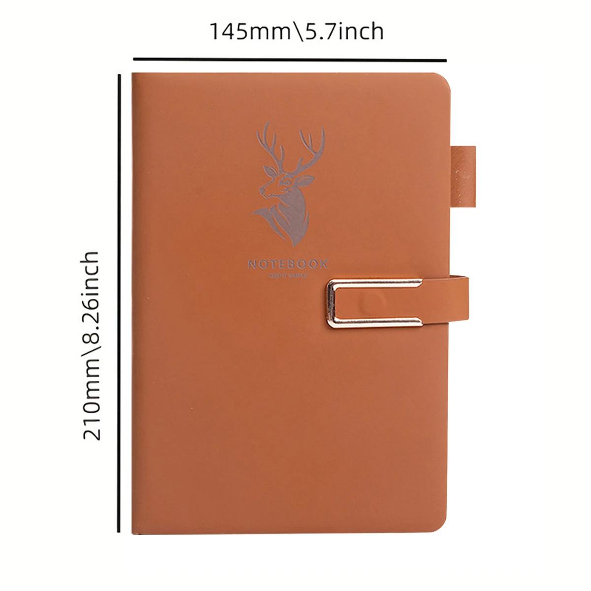 360 Page Premium Synthetic Leather Buckle, Soft Synthetic Leather A5 Notebook, Suitable for Home, Office, and Study 360 Pages коричневий
360 Page Premium Synthetic Leather Buckle, Soft Synthetic Leather A5 Notebook, Suitable for Home, Office, and Study 360 Pages коричневий