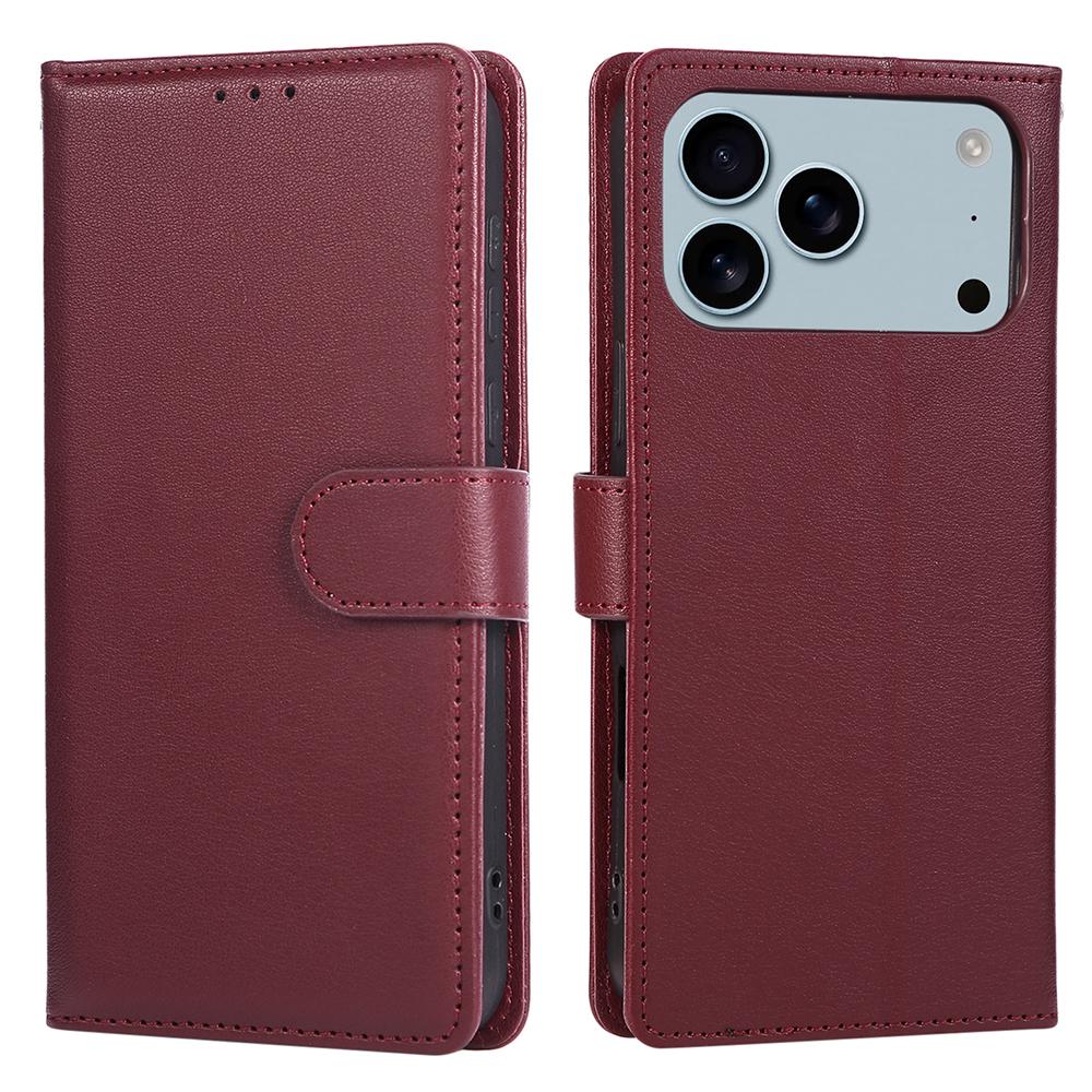For iPhone 17 Pro Max Case Wallet Stand View PU Leather Phone Cover with Wrist Strap Wine Red
For iPhone 17 Pro Max Case Wallet Stand View PU Leather Phone Cover with Wrist Strap Wine Red