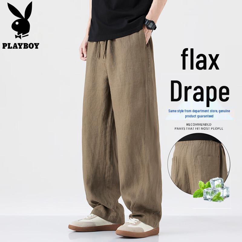PLAYBOY Men s Ice Silk Linen Casual Pants 2XL
PLAYBOY Men s Ice Silk Linen Casual Pants 2XL