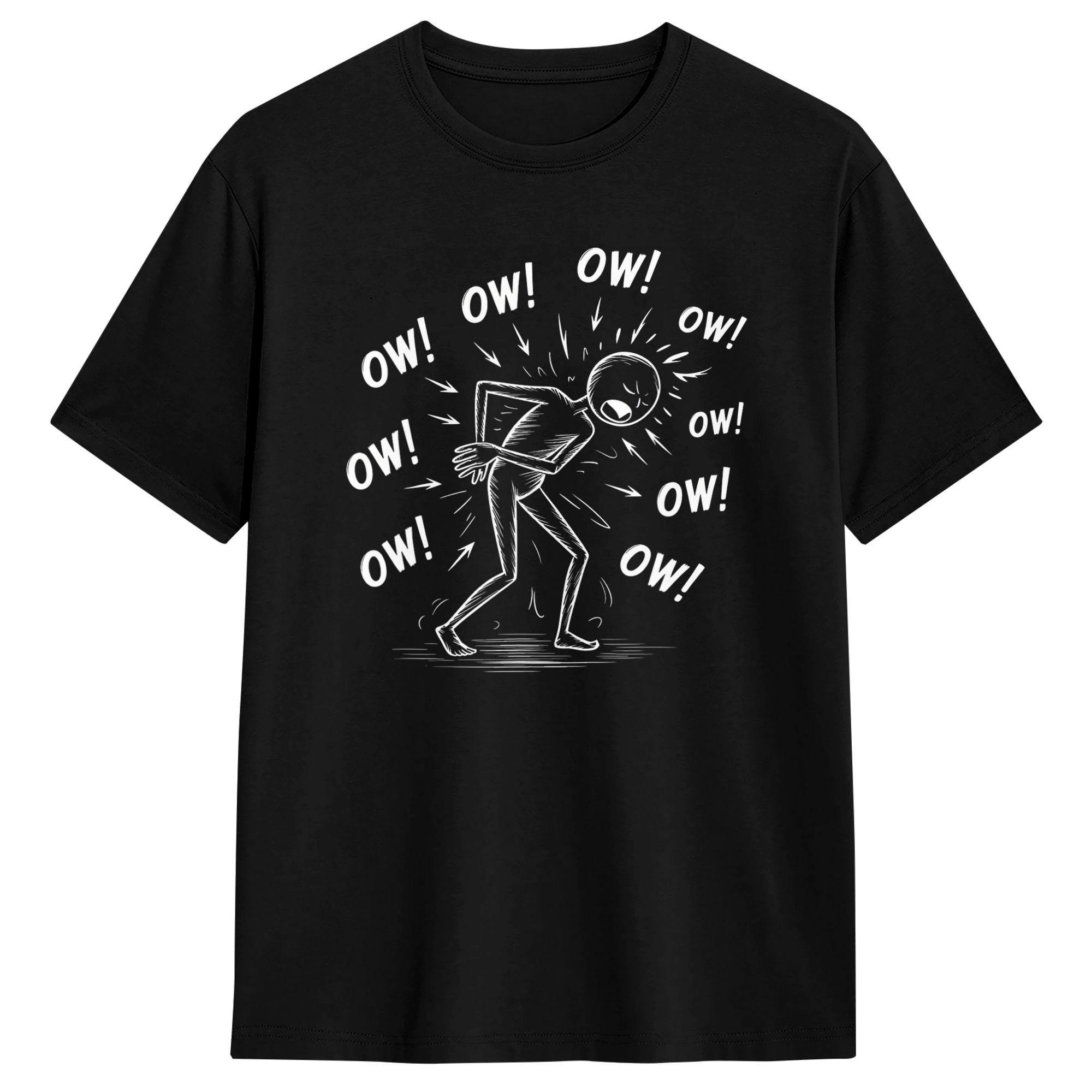 Unisex Women T Shirt Ow Ow Ow Funny Chronic Pain Awareness Comedy Stick Character TShirts Harajuku Summer Tees Cotton Clothing 4XL
Unisex Women T Shirt Ow Ow Ow Funny Chronic Pain Awareness Comedy Stick Character TShirts Harajuku Summer Tees Cotton Clothing 4XL