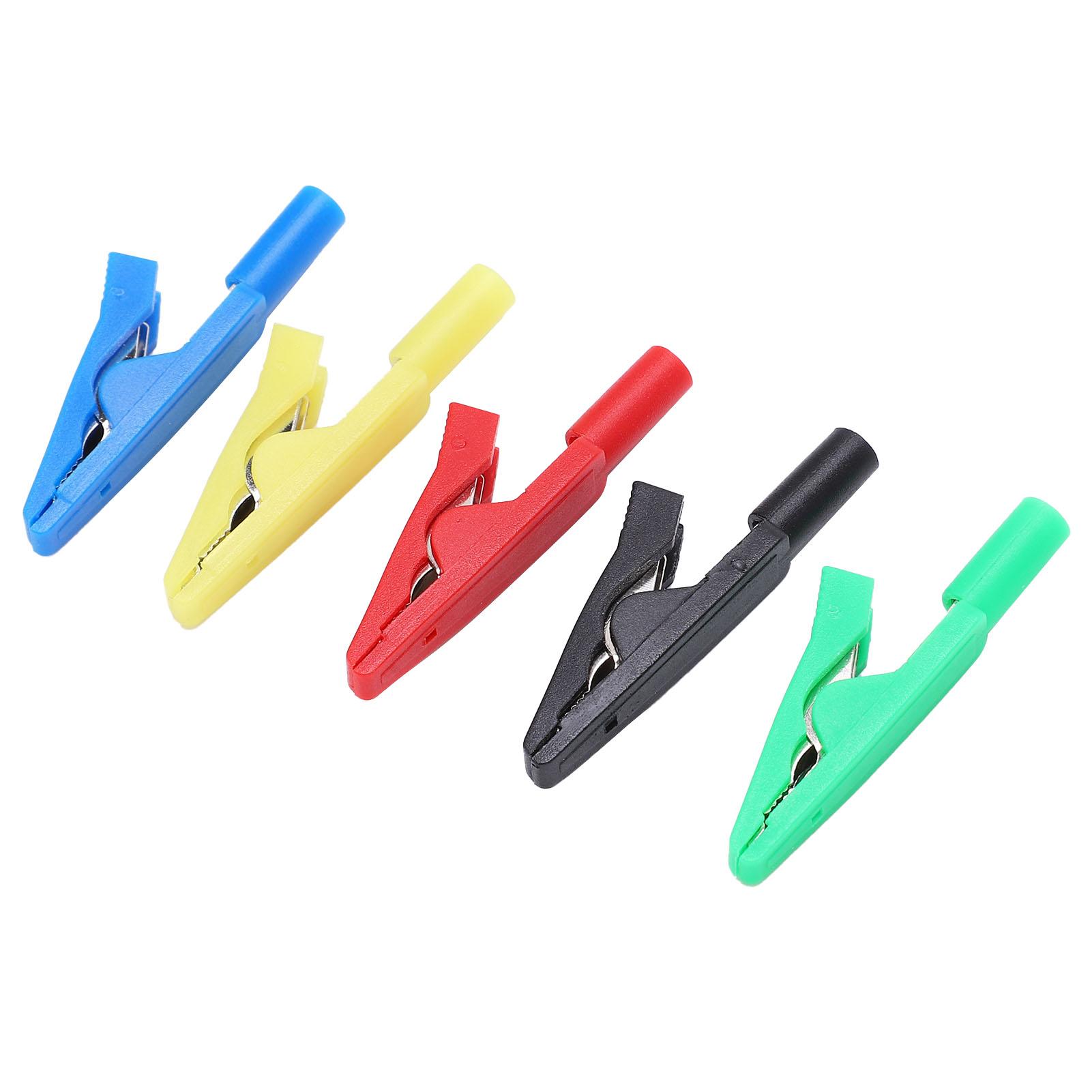 U16 2mm Tail Jack Crocodilian Clip with Needle Jack Red Black YellowGreen Blue Insulated Clip
U16 2mm Tail Jack Crocodilian Clip with Needle Jack Red Black YellowGreen Blue Insulated Clip