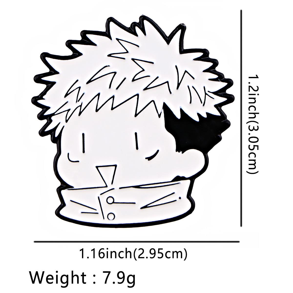 Jujutsu Kaisen Itadori Black & White Lapel Pin Brooch Badge
Jujutsu Kaisen Itadori Black & White Lapel Pin Brooch Badge