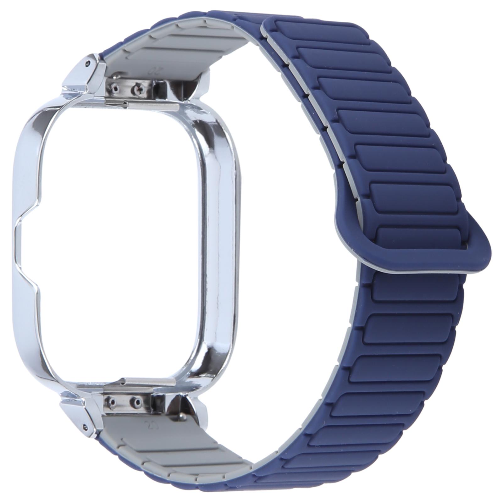Для Xiaomi Redmi Watch 5/4 Металева Срібляста Рамка Інтегрований Магнітний Силіконовий Ремінець для Годинника C
Для Xiaomi Redmi Watch 5/4 Металева Срібляста Рамка Інтегрований Магнітний Силіконовий Ремінець для Годинника C