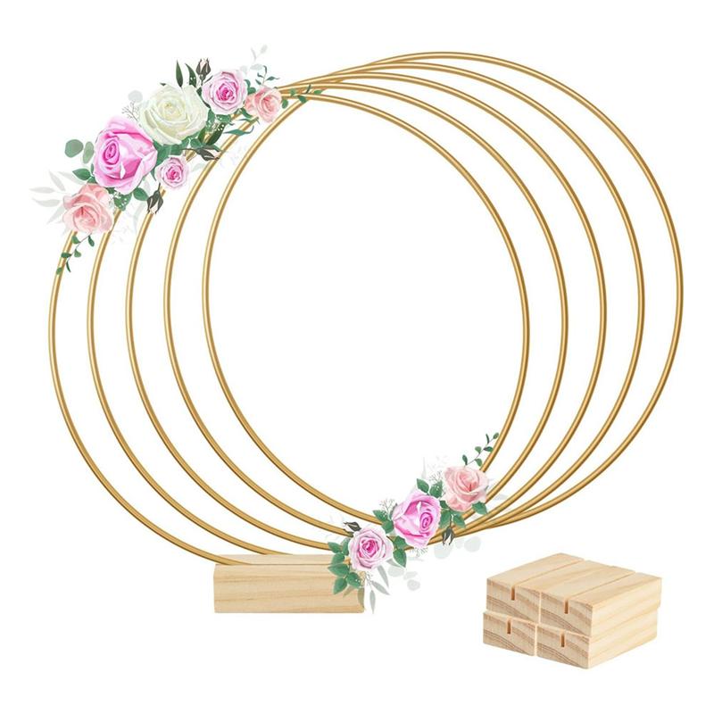 AEE4-8 Inch Metal Floral Ring Centerpiece Strips Wooden Stands For Table Decoration DIY Decorative Wall Hanging
AEE4-8 Inch Metal Floral Ring Centerpiece Strips Wooden Stands For Table Decoration DIY Decorative Wall Hanging