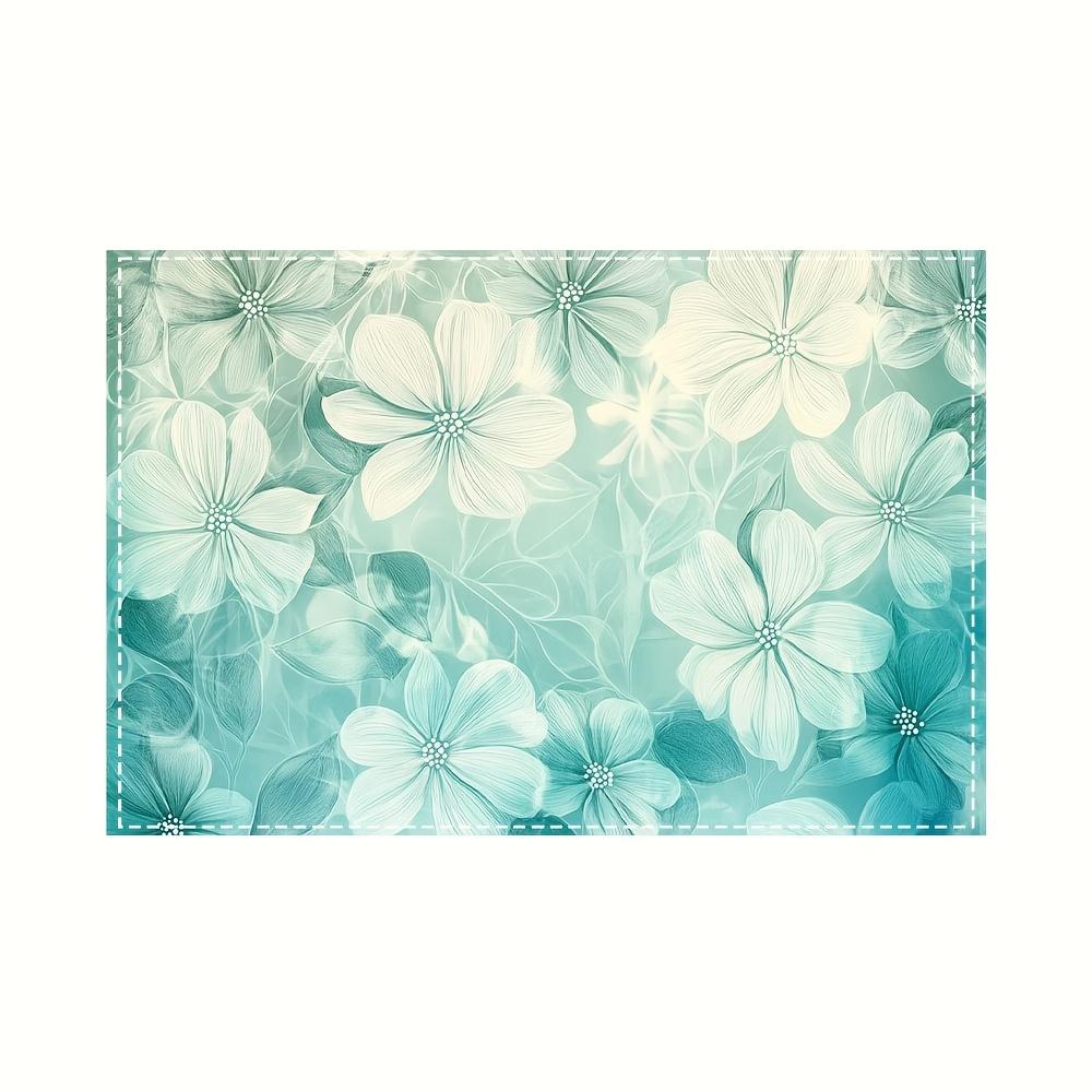 Teal Floral Print Linen Placemats Set Of 4 Modern Boho Table Mats Washable Kitchen Decor For Dining Room 4PCS
Teal Floral Print Linen Placemats Set Of 4 Modern Boho Table Mats Washable Kitchen Decor For Dining Room 4PCS