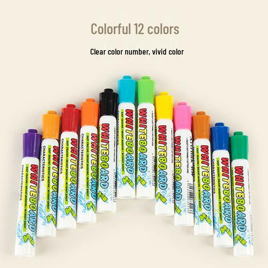 Щитовые 12-цветные стираемые маркеры для белой доски - Безопасны для детей, Идеальны для раннего образования и использования в офисе, Легко стираются.
Щитовые 12-цветные стираемые маркеры для белой доски - Безопасны для детей, Идеальны для раннего образования и использования в офисе, Легко стираются.