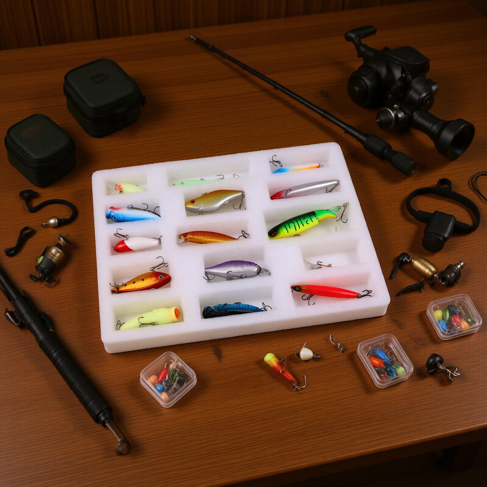 15Pcs Fishing Lure Kit ABS Plastic Lifelike Fish Tackle Gear Set Professional Tool
15Pcs Fishing Lure Kit ABS Plastic Lifelike Fish Tackle Gear Set Professional Tool