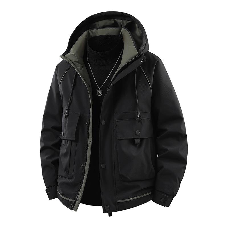 Men s Trendy Windproof Hooded Winter Jacket, Thickened Warm Graphene with White Duck Down. M чорний
Men s Trendy Windproof Hooded Winter Jacket, Thickened Warm Graphene with White Duck Down. M чорний