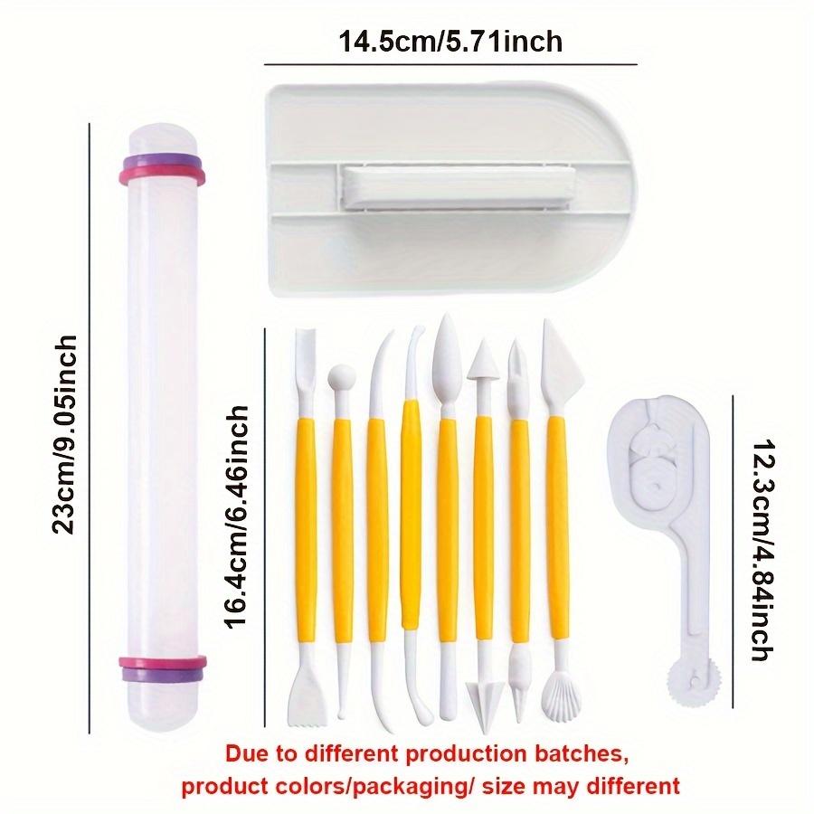 11pcs Baking Tool Set 1pc Rolling Pin 1pc Cake Smoother 1pc Fondant Cutter Embosser 8pcs Fondant Scrapers Household ZSY
11pcs Baking Tool Set 1pc Rolling Pin 1pc Cake Smoother 1pc Fondant Cutter Embosser 8pcs Fondant Scrapers Household ZSY