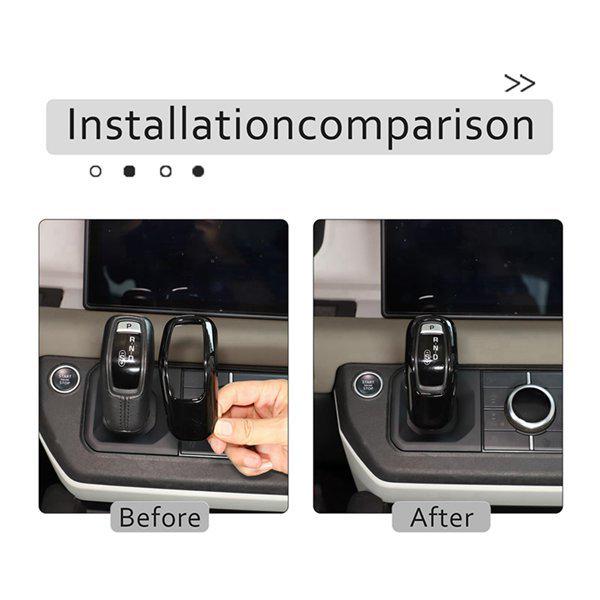 Bright Black ABS Gear Shift Knob Protector - 1 Piece for Car Interior. None
Bright Black ABS Gear Shift Knob Protector - 1 Piece for Car Interior. None