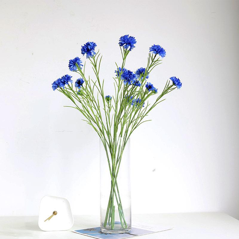 3 Forks/Bouquet Artificial Silk Flower Decoration Plant Wedding Home Cornflower Romantic Fashion
3 Forks/Bouquet Artificial Silk Flower Decoration Plant Wedding Home Cornflower Romantic Fashion