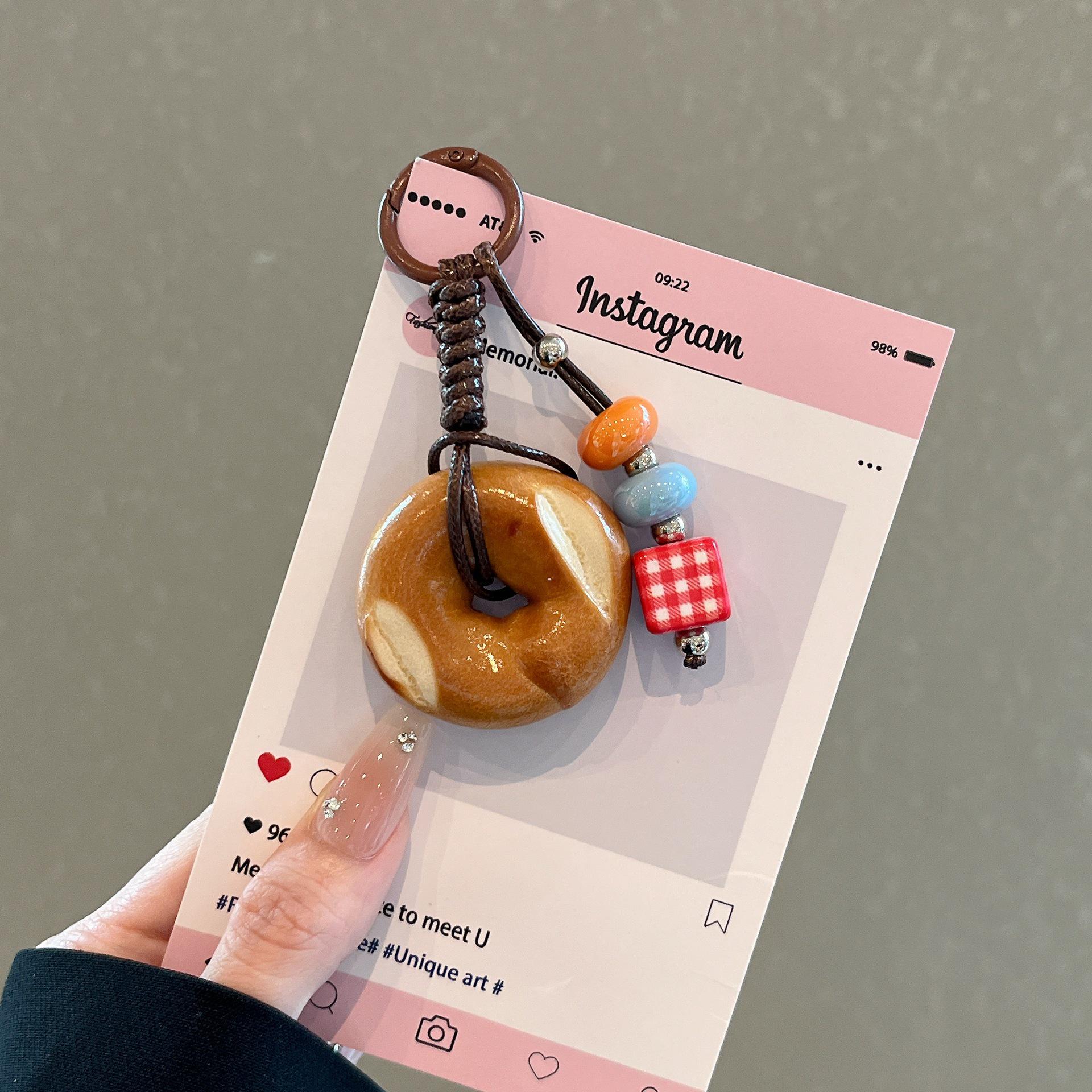 Amber Bead & Smiley Knot Keychain Charm
Amber Bead & Smiley Knot Keychain Charm